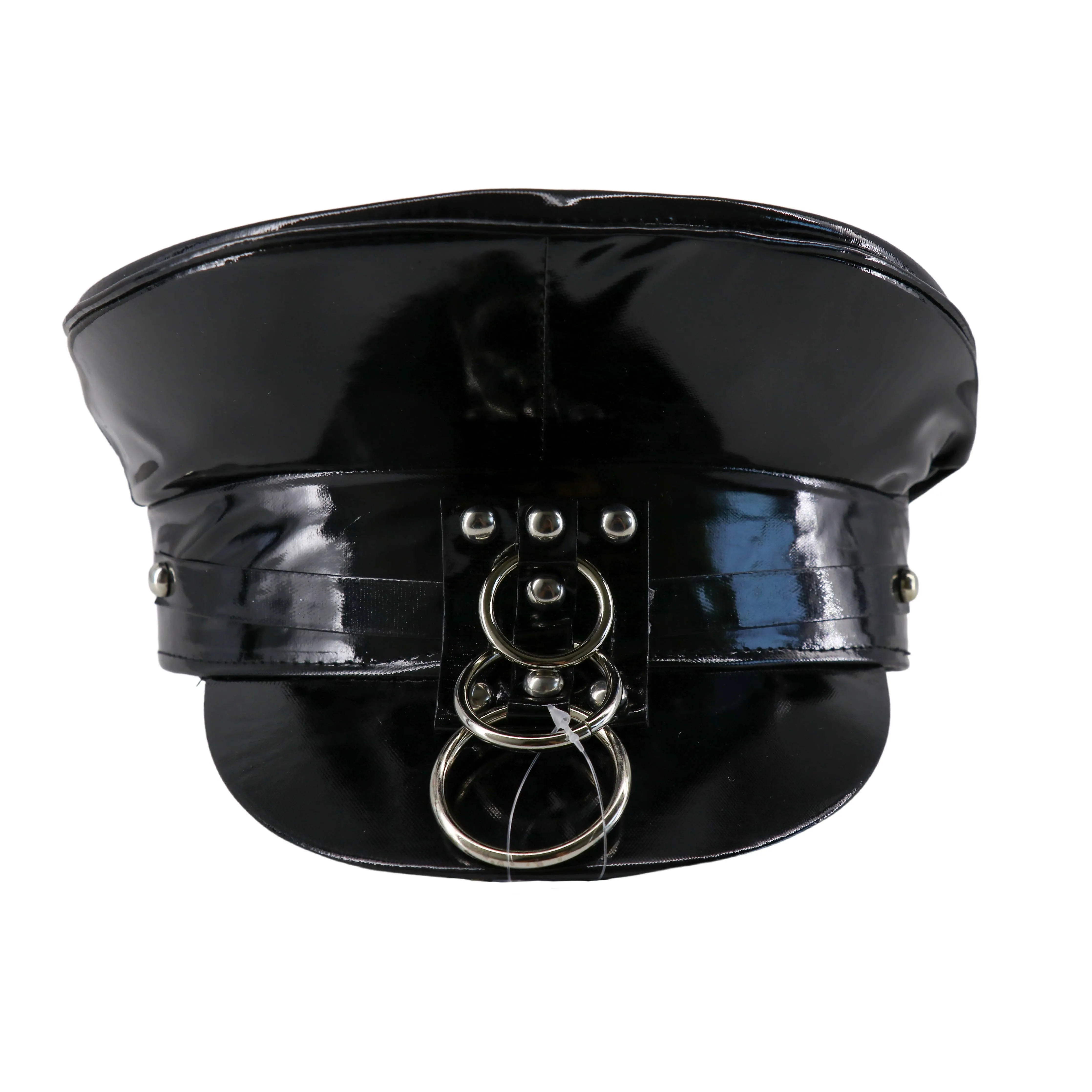 Police Hat with Rings: RED