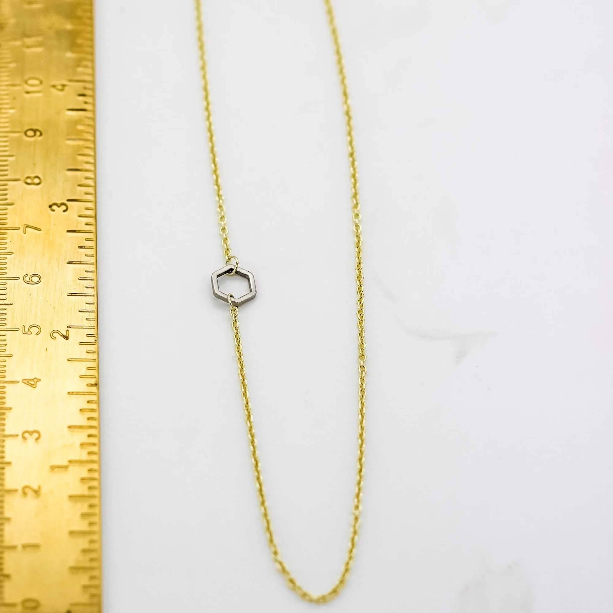 "Le Contour" Mixed Metal Choker Necklace
