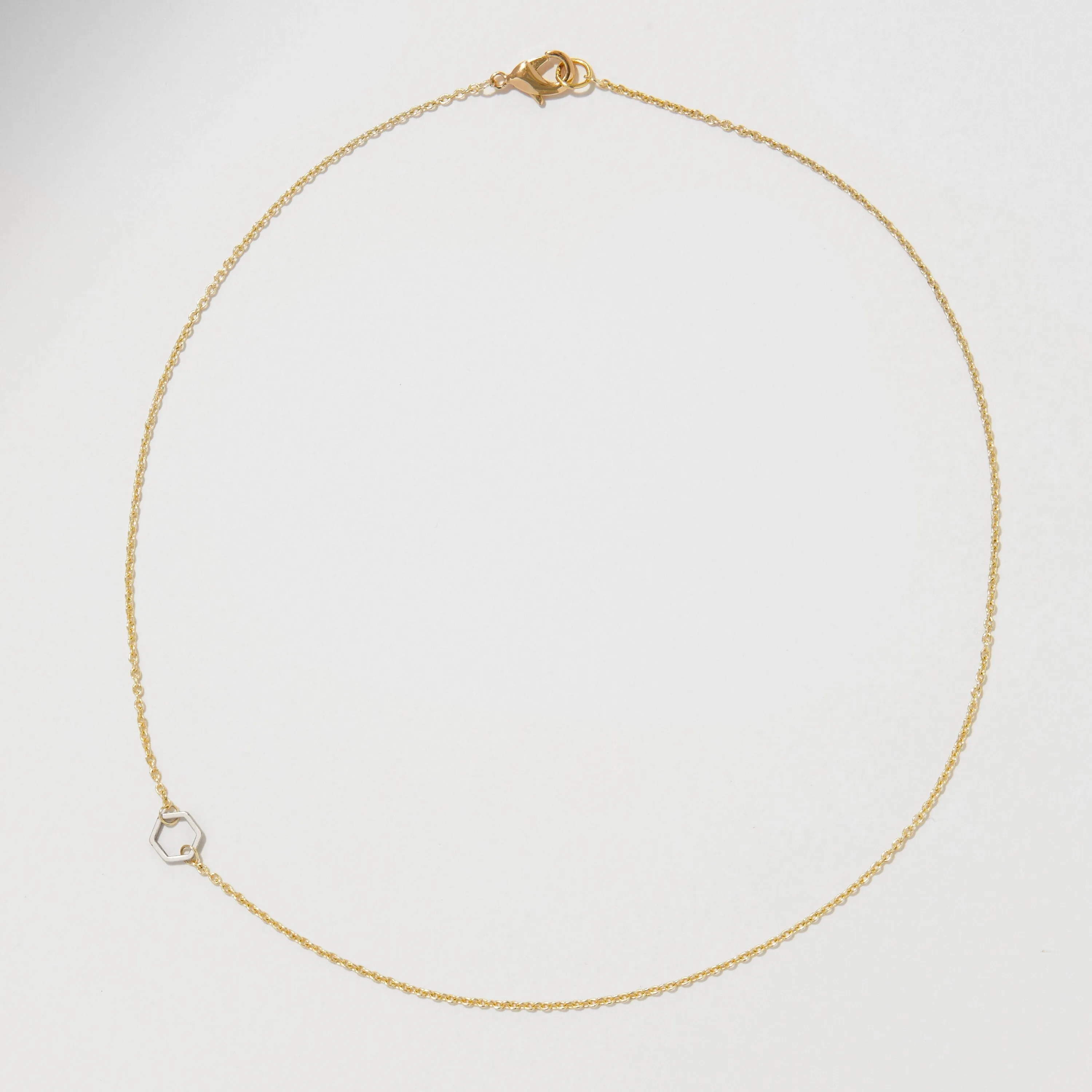 "Le Contour" Mixed Metal Choker Necklace
