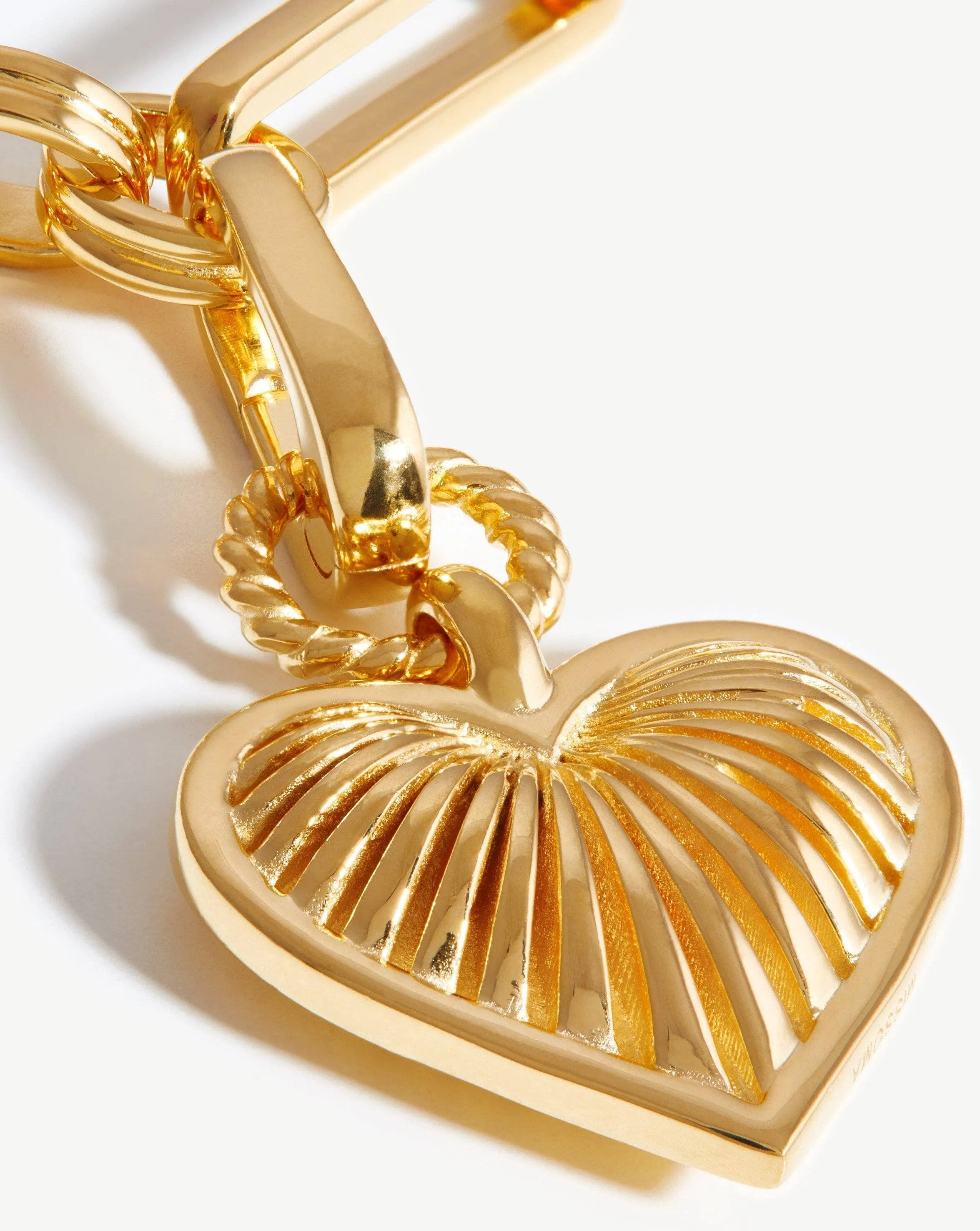 Ridge Heart Axiom Chain Necklace