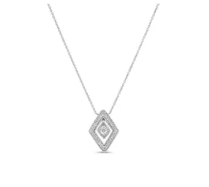 Roberto Coin 18k White Gold Diamante Small Diamond Necklace