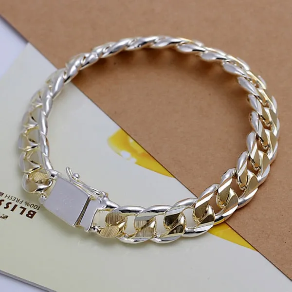 Roddy Exquisite 925 Sterling Silver Plated Fashion Jewelry Bracelet