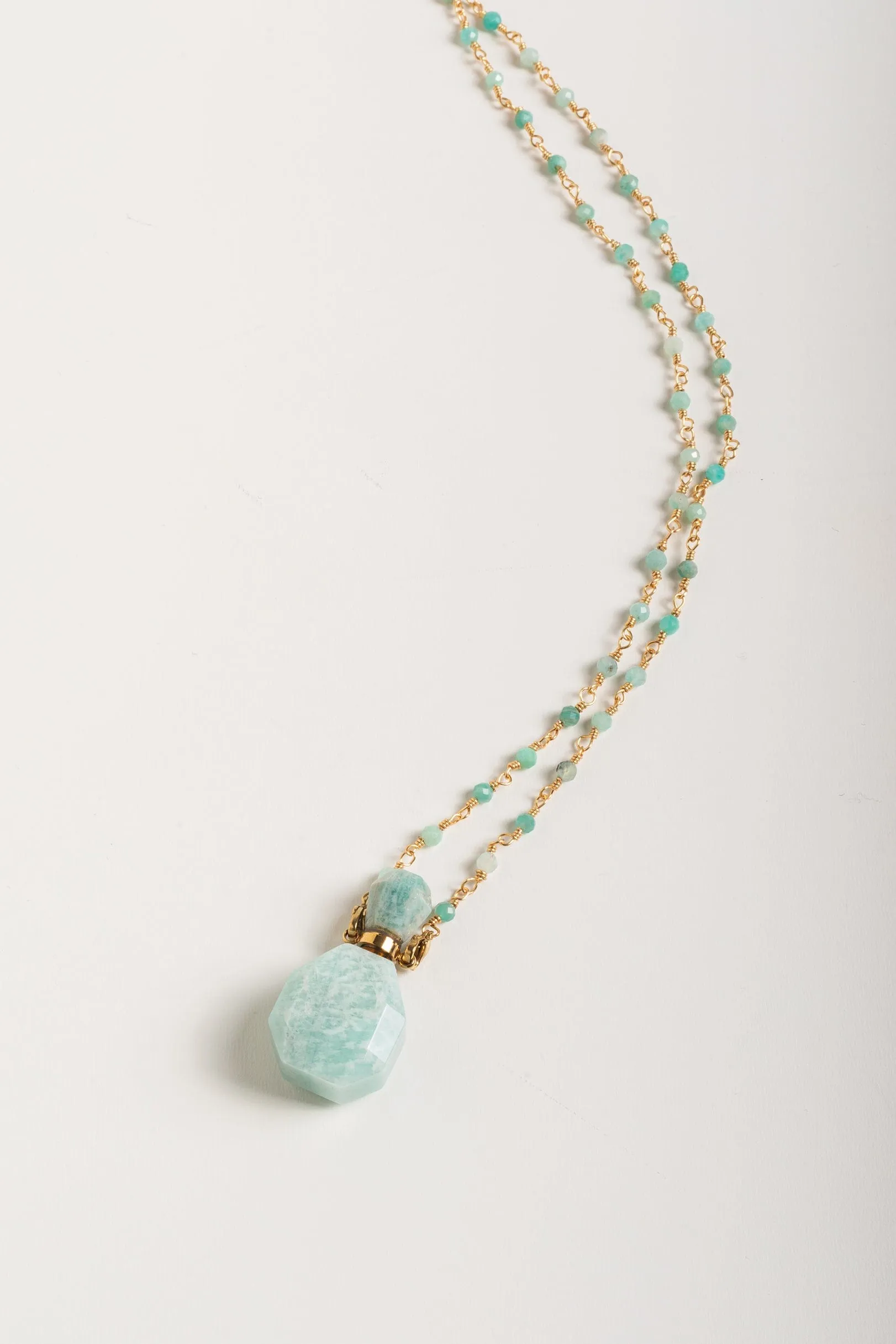 Sea Green Gold Necklace