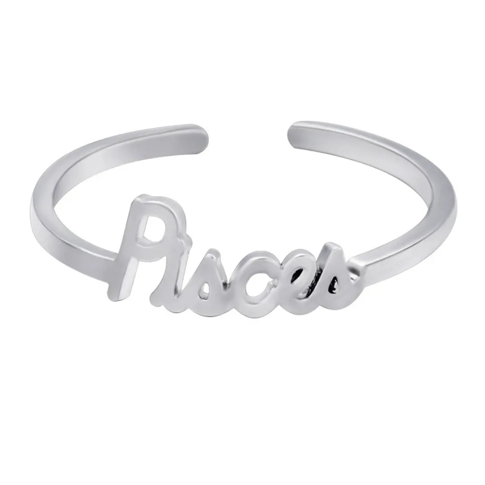 Silver Stackable Zodiac Ring