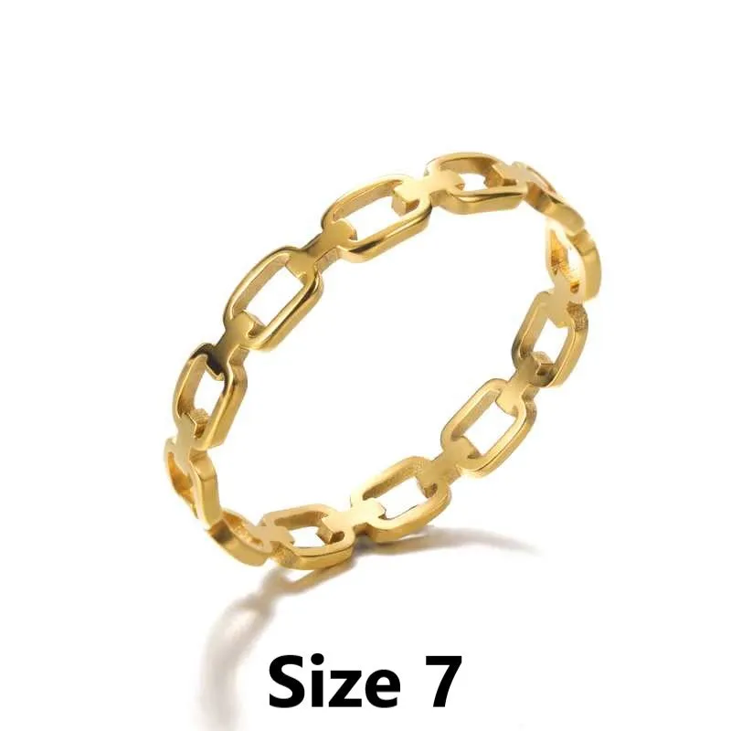 Simple Gold Rings - Set