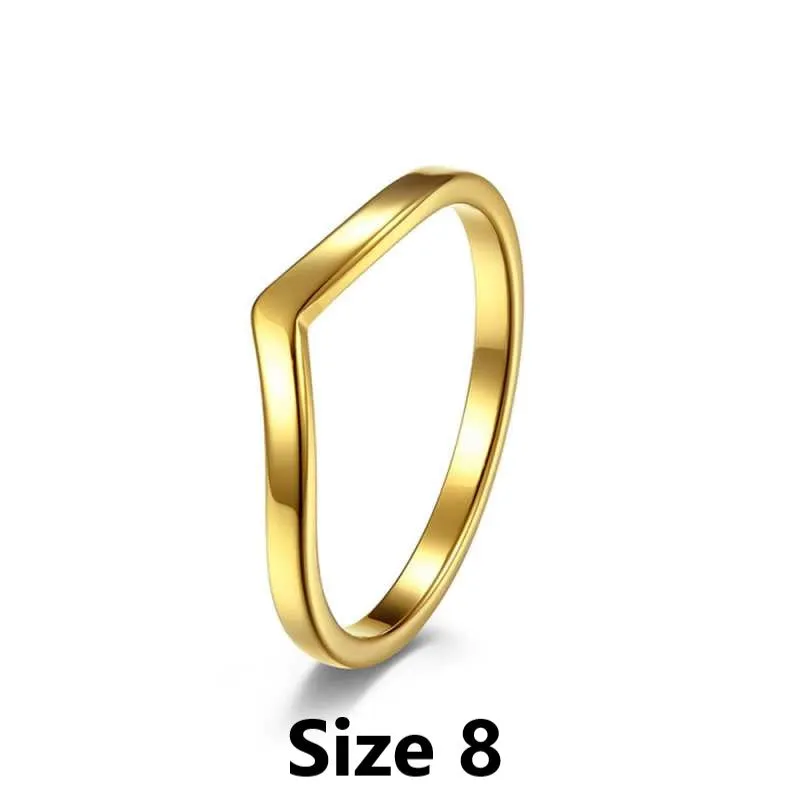 Simple Gold Rings - Set