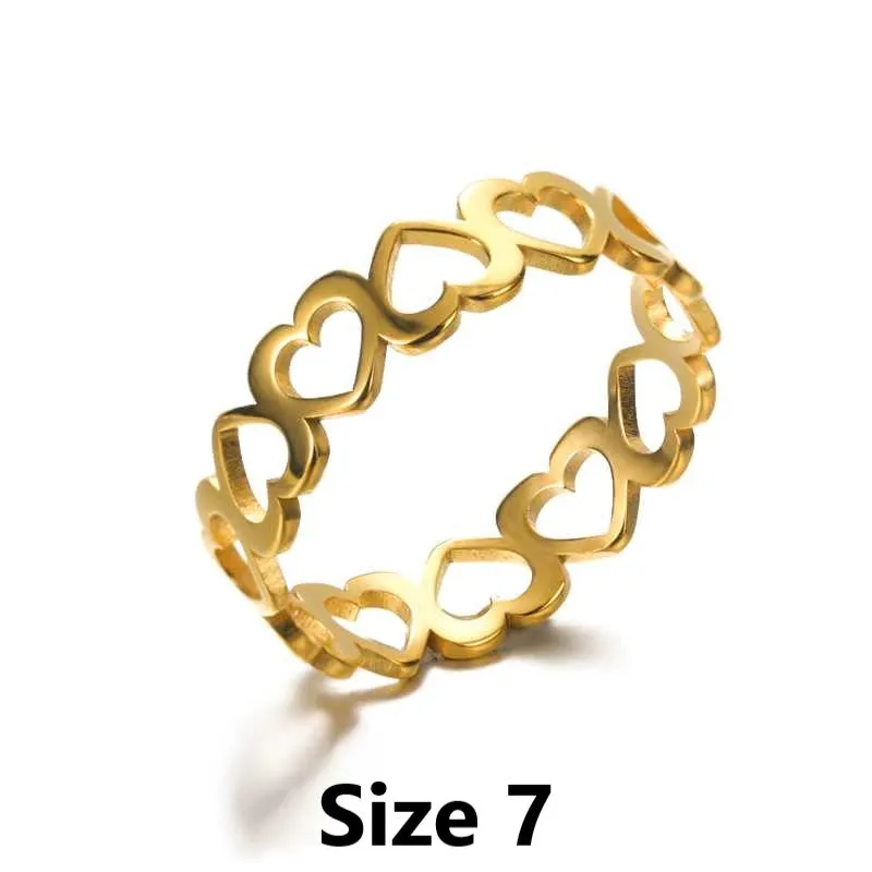 Simple Gold Rings - Set