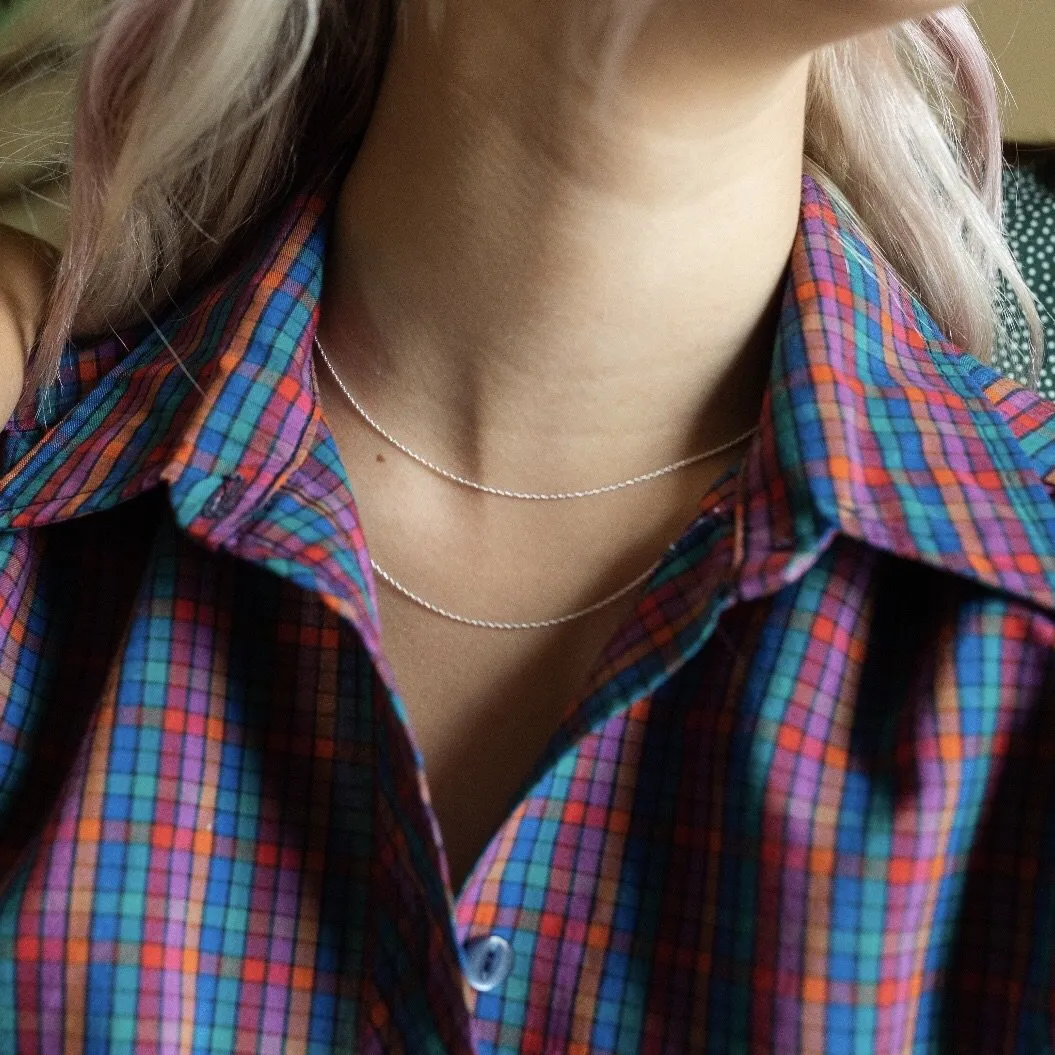 Simple Sterling Silver Layering Chains