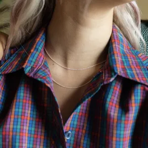 Simple Sterling Silver Layering Chains