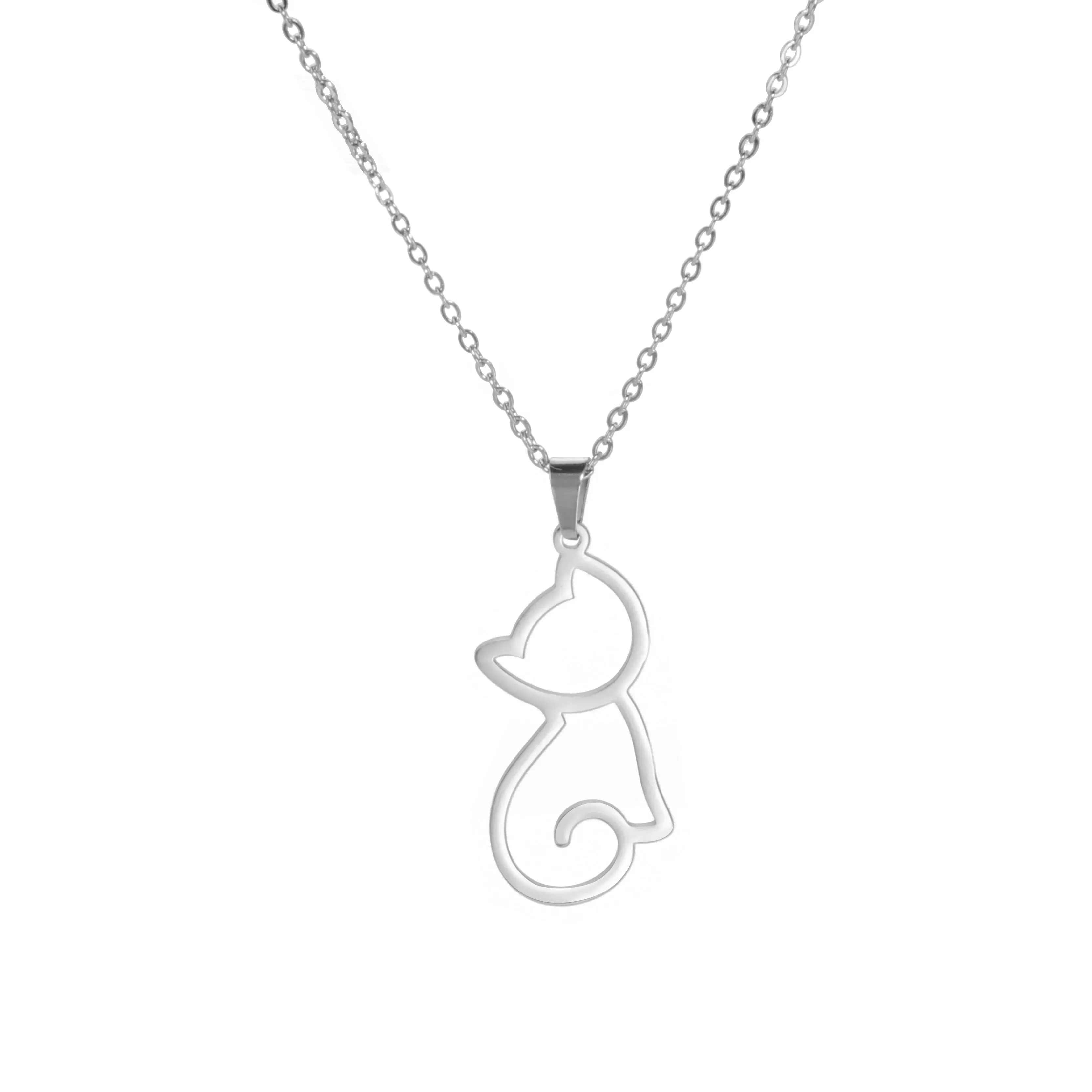 Sipuris New In Cute Cat Necklace For Women Men Stylish Choker Fashion Jewelry Gift