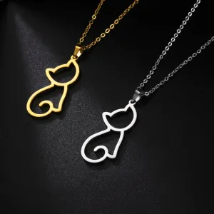 Sipuris New In Cute Cat Necklace For Women Men Stylish Choker Fashion Jewelry Gift
