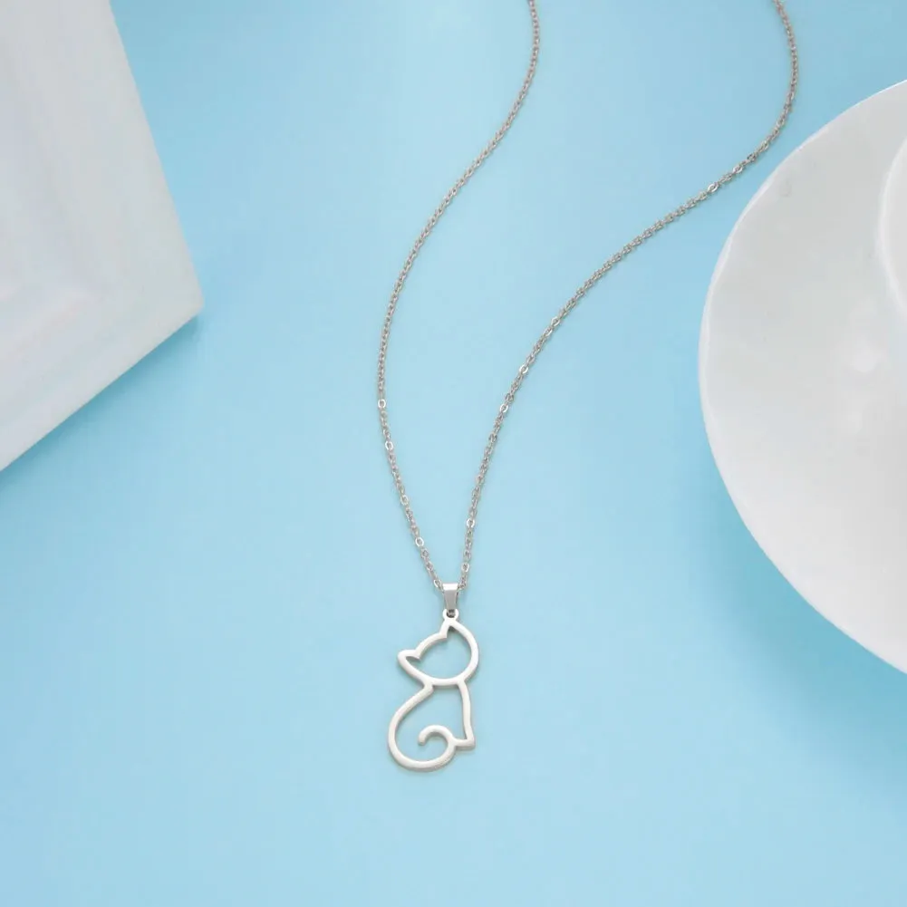 Sipuris New In Cute Cat Necklace For Women Men Stylish Choker Fashion Jewelry Gift