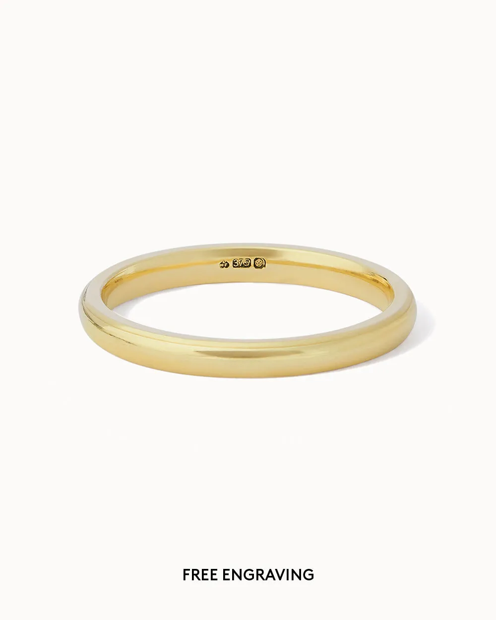 Solid Gold Classic Ring - 2mm Band
