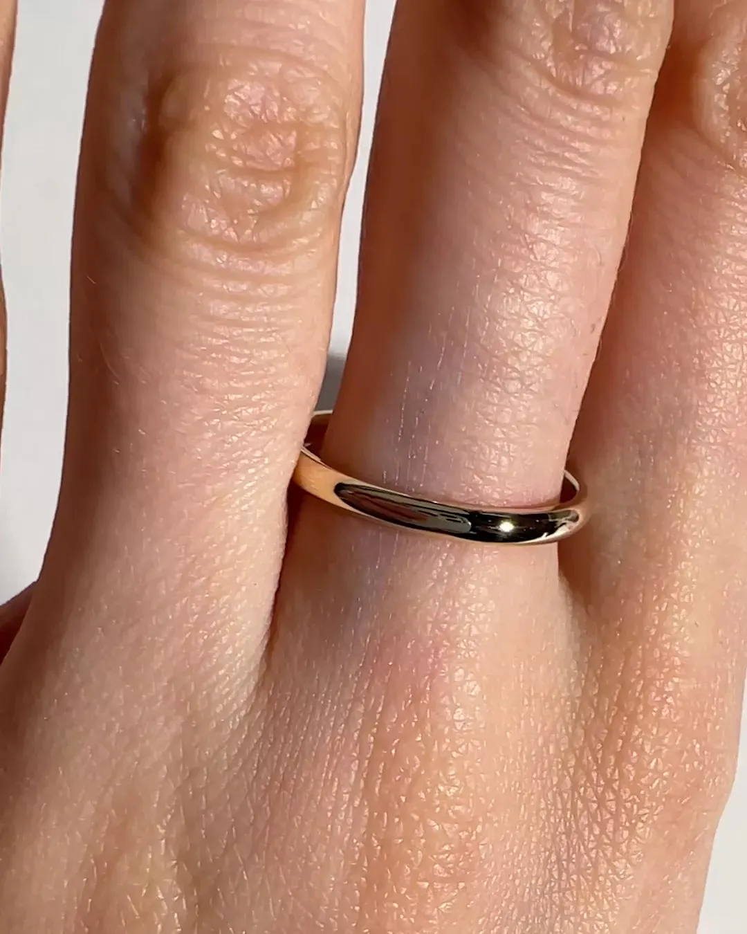 Solid Gold Classic Ring - 2mm Band