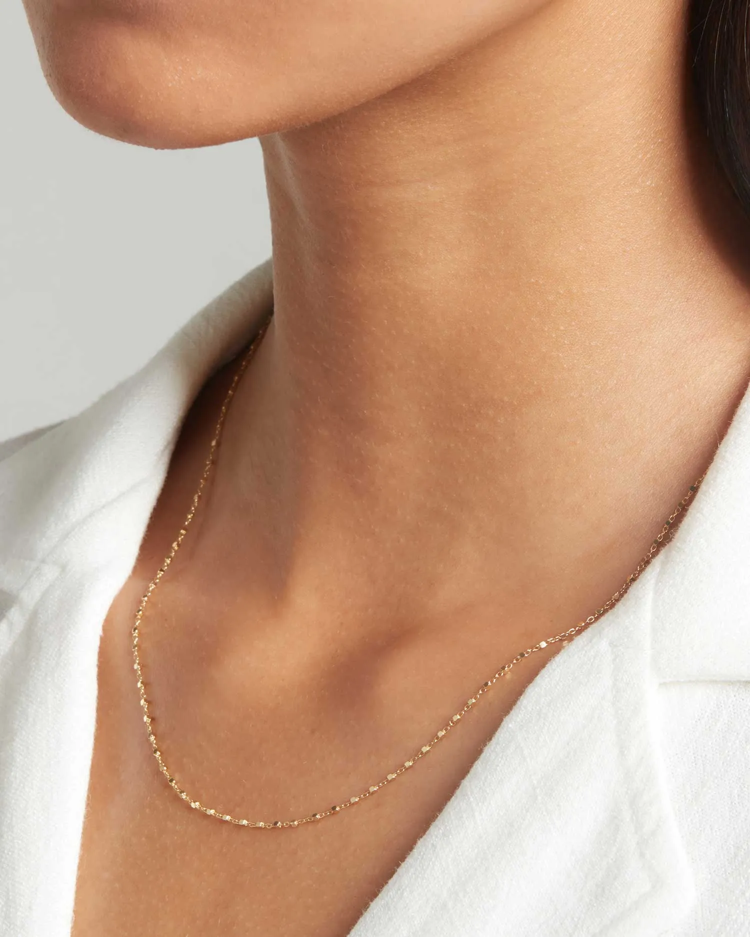Solid Gold Trace and Cube Chain