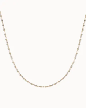Solid Gold Trace and Cube Chain