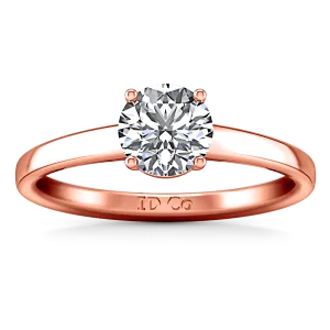 Solitaire Engagement Ring Nuovo 14K Rose Gold
