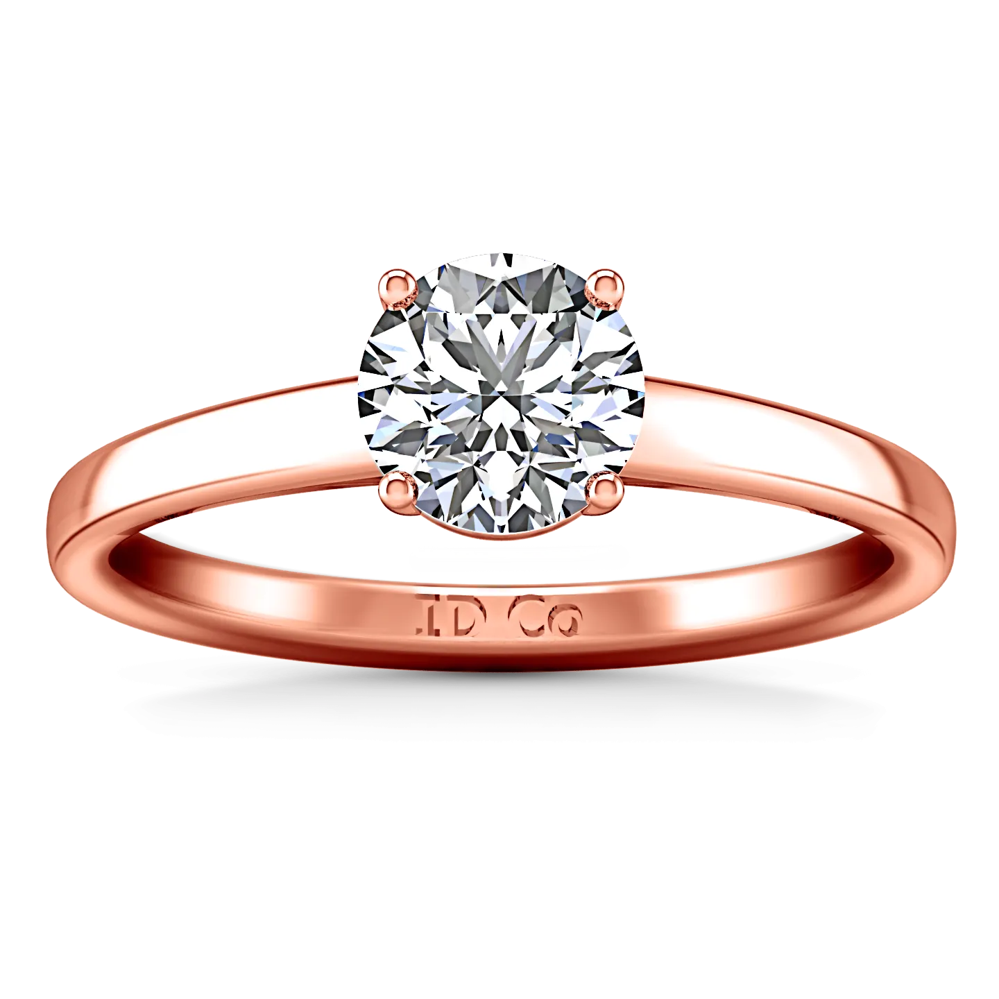 Solitaire Engagement Ring Nuovo 14K Rose Gold