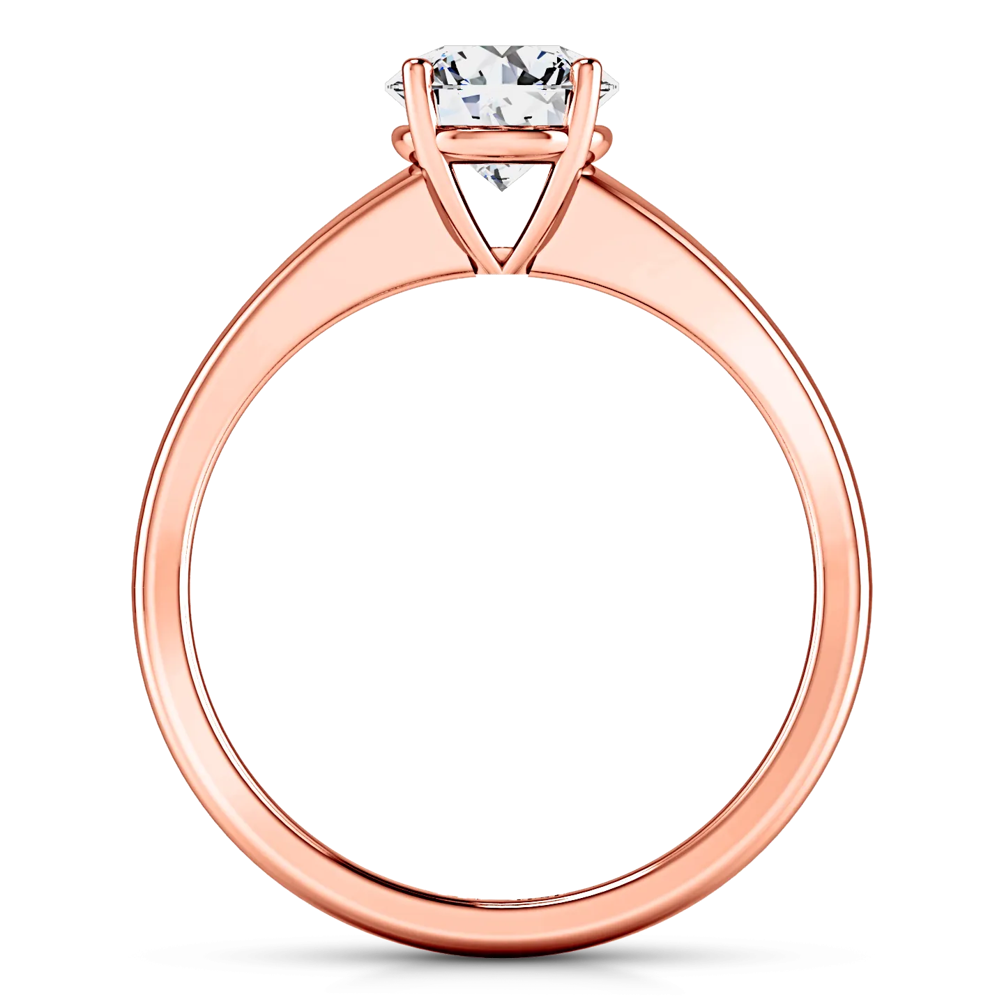 Solitaire Engagement Ring Nuovo 14K Rose Gold