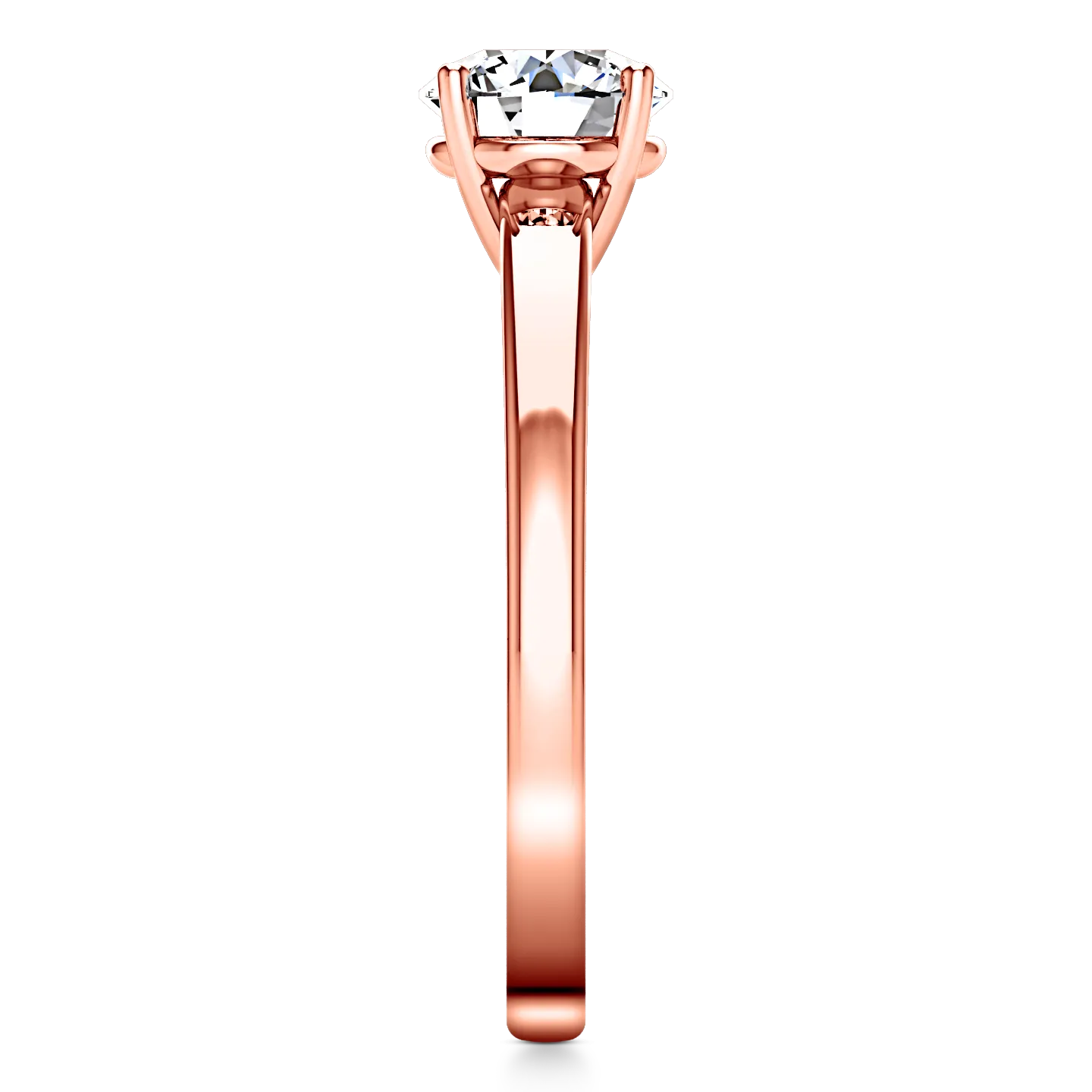 Solitaire Engagement Ring Nuovo 14K Rose Gold