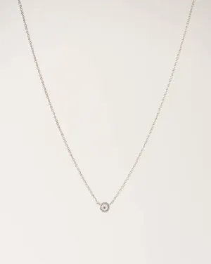 Solitaire Necklace - Silver