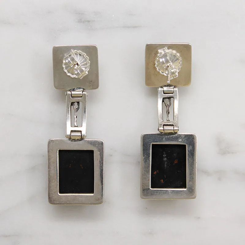 Sophisticated Amber & Sterling Silver Earrings