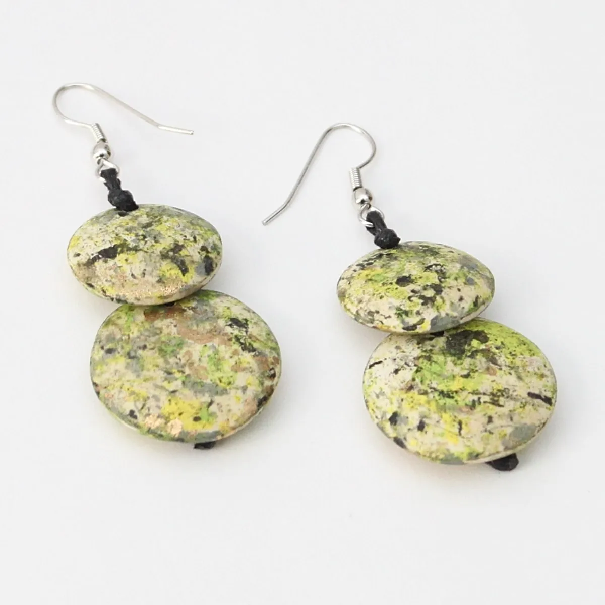 Speckled Green Amelie Earrings