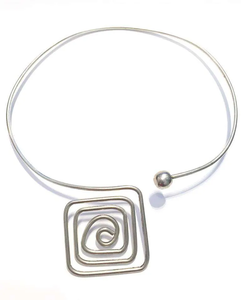 Square Pendant Choker