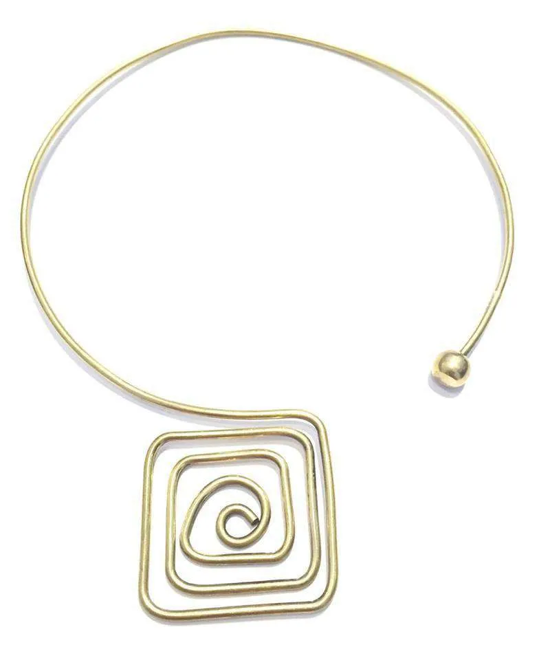 Square Pendant Choker
