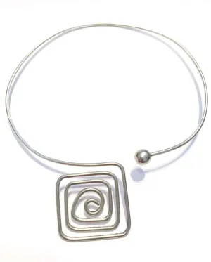 Square Pendant Choker