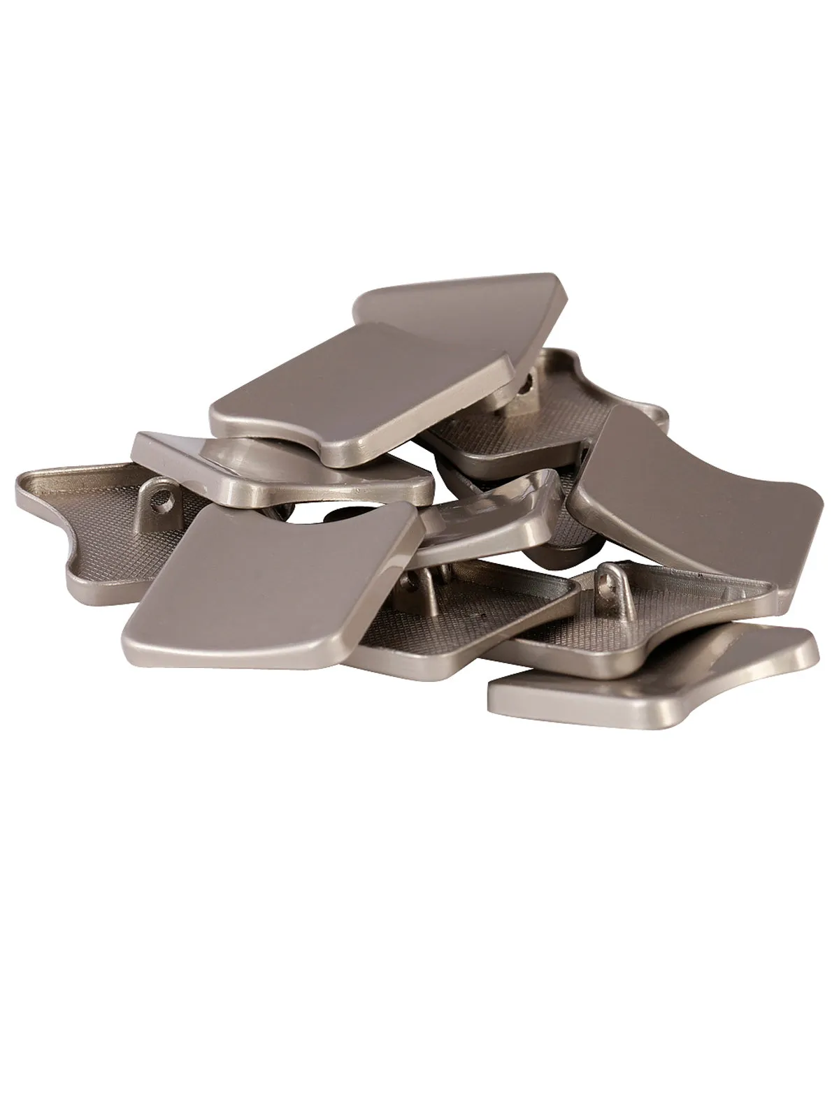 Square Shape Matte Finish Downhole Loop Shank Metal Button