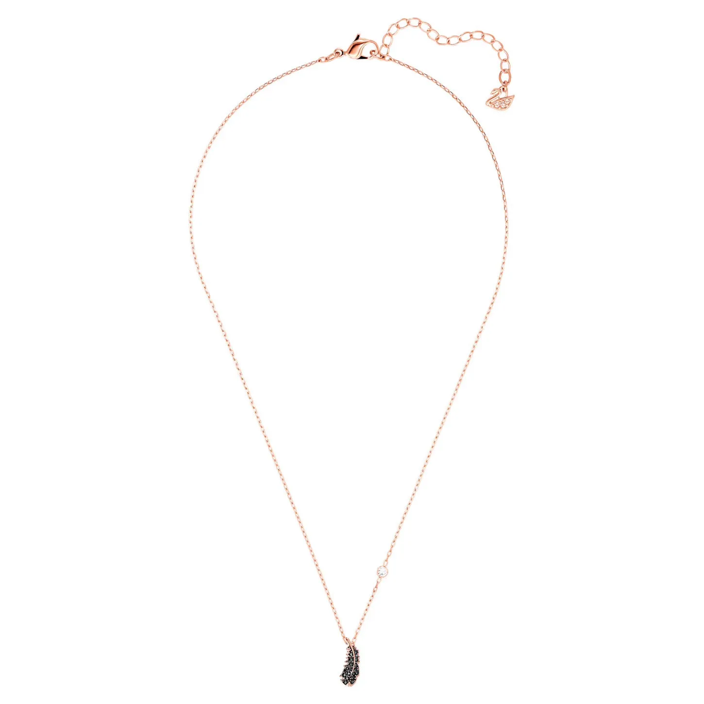Swarovski Naughty Necklace Black, Rose-gold tone plated -5495292