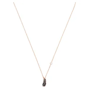 Swarovski Naughty Necklace Black, Rose-gold tone plated -5495292