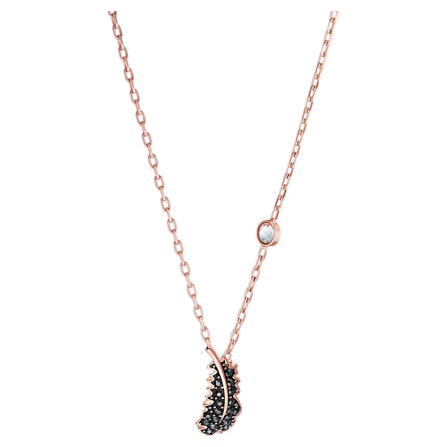 Swarovski Naughty Necklace Black, Rose-gold tone plated -5495292