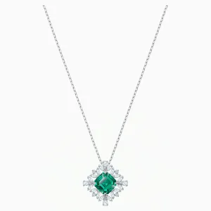 Swarovski PALACE NECKLACE, Green Rhodium Plated -5498832