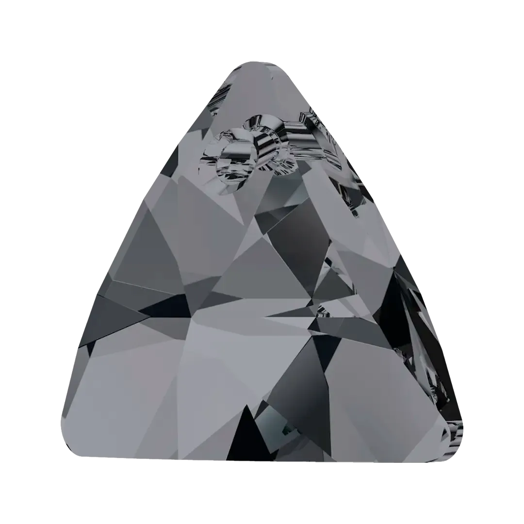 Swarovski Pendants Xilion Triangle (6628) Crystal Silver Night
