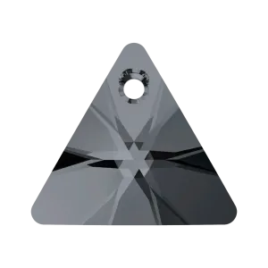 Swarovski Pendants Xilion Triangle (6628) Crystal Silver Night