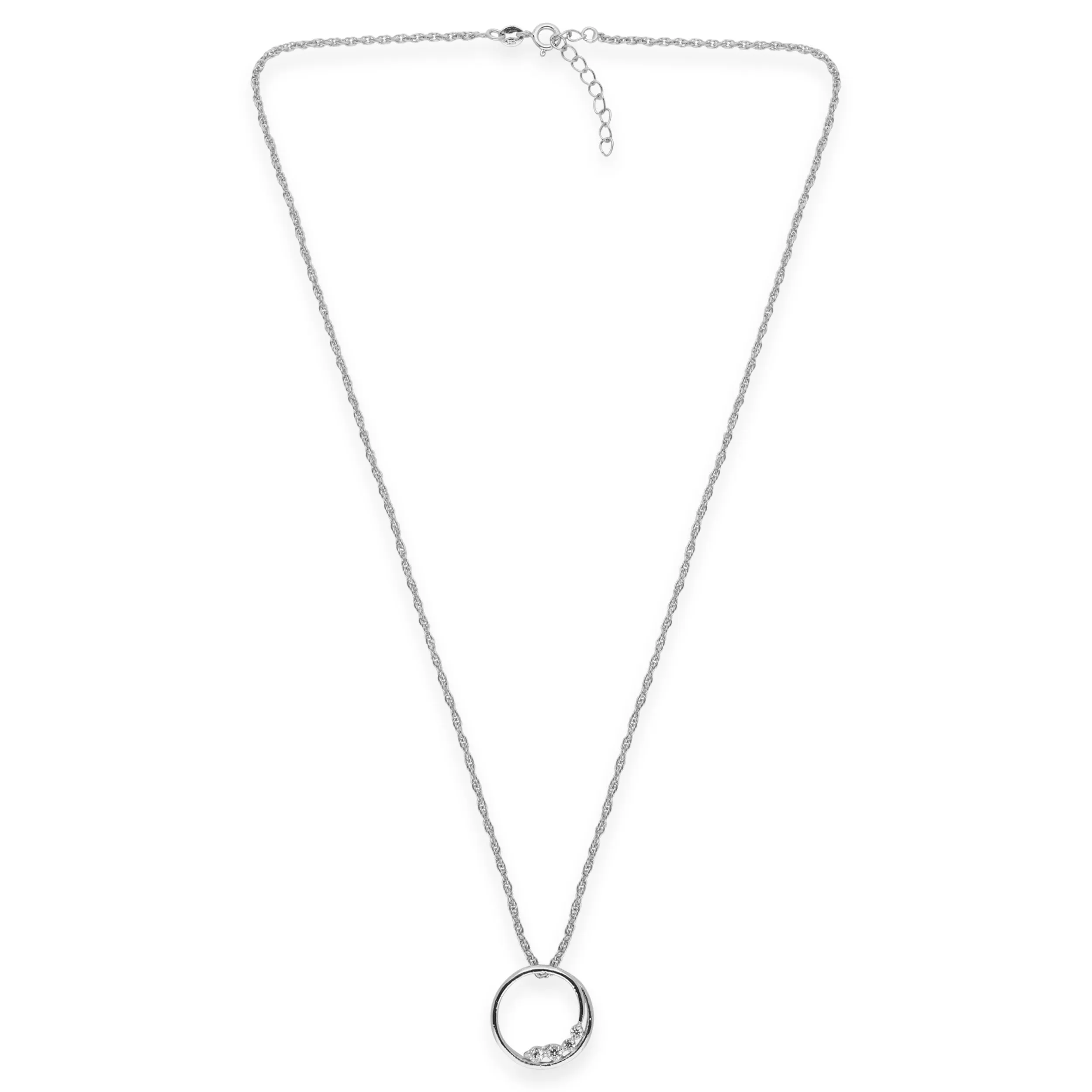 Swirl Pendant Silver Chain | SKU : 0003218112 , 0003218136