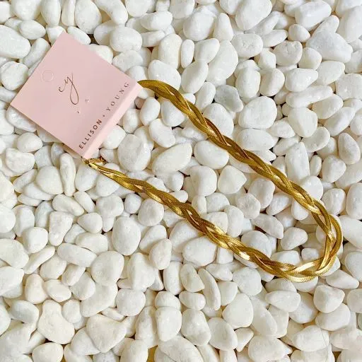 The Best Dressed Braided Herringbone Chain Necklace