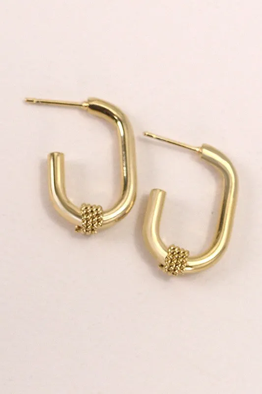 The U Hoop Earrings