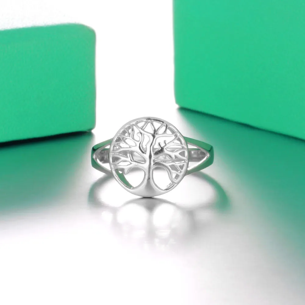 Tree of Life Classic Accessories 925 Sterling Silver Rings For Women New Fashion Rings