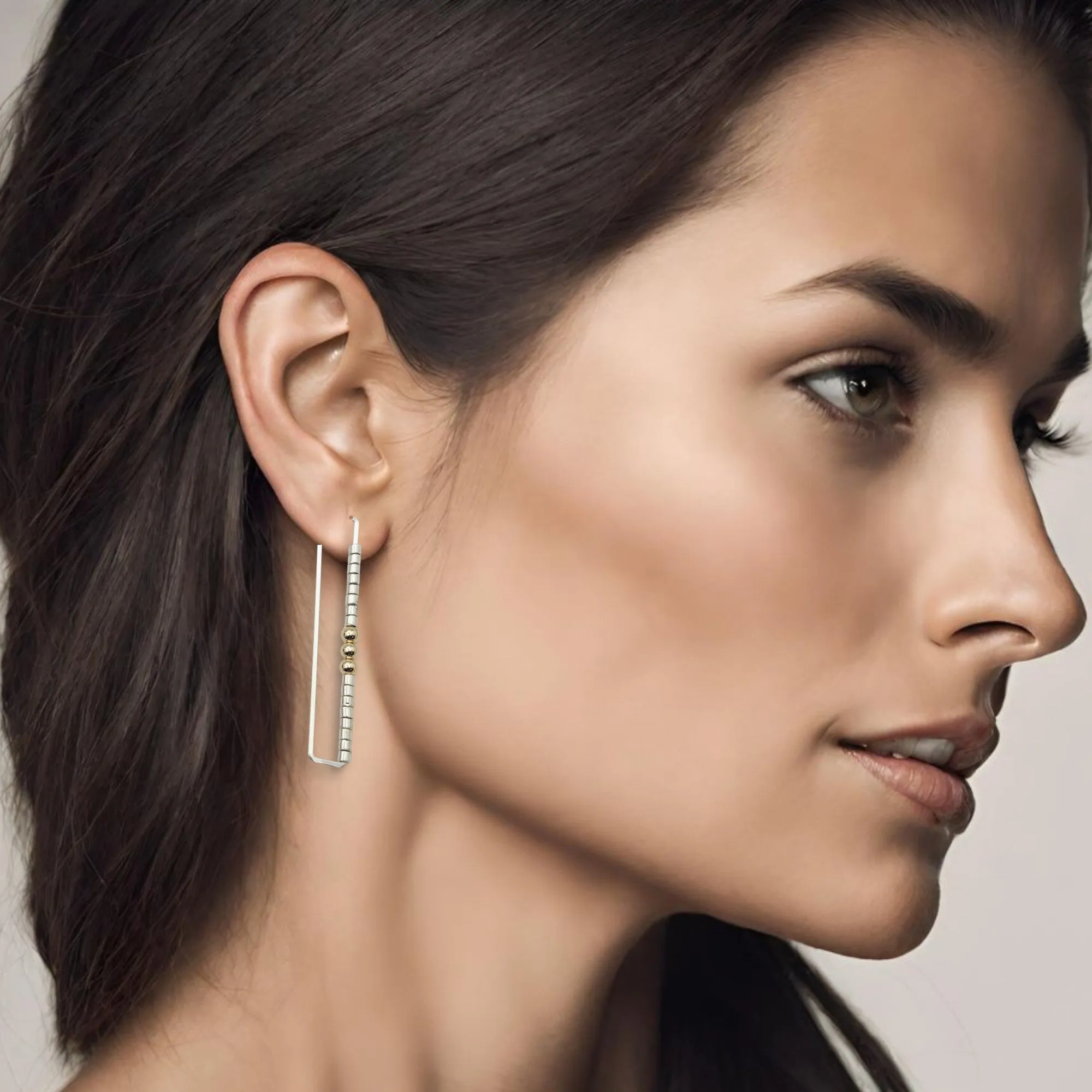 True - Silver Rectangle & Gold