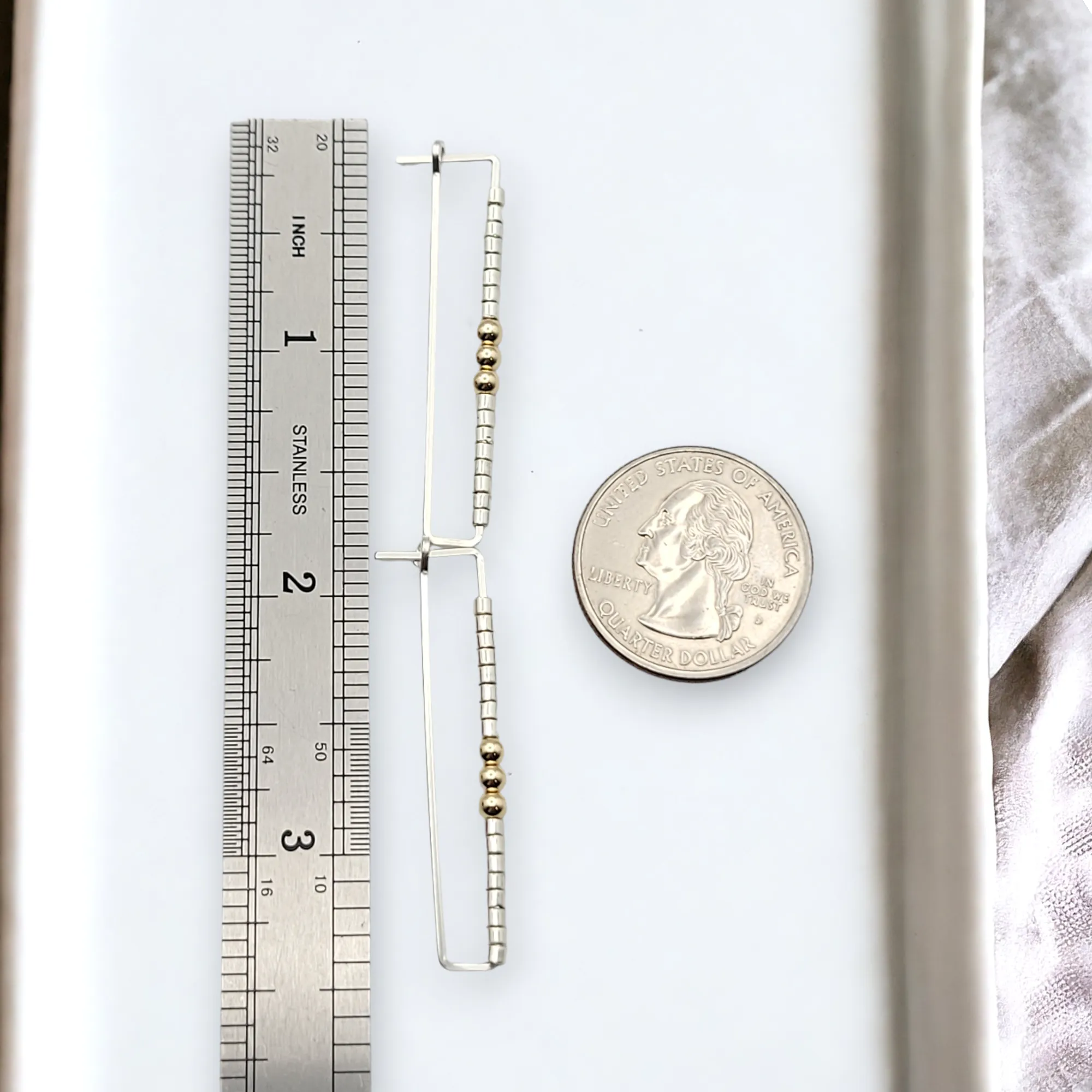 True - Silver Rectangle & Gold