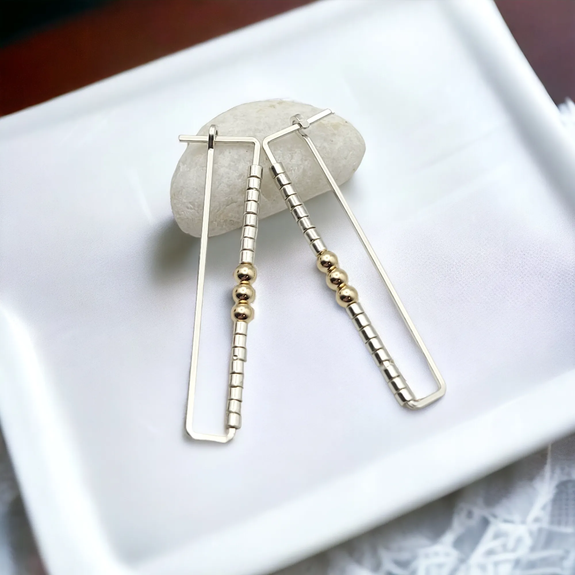 True - Silver Rectangle & Gold