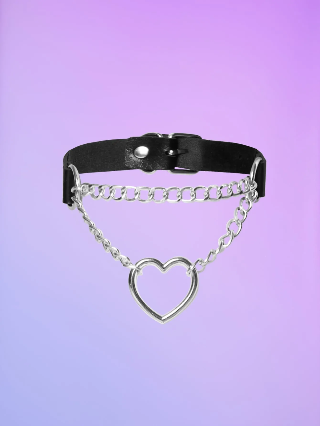 Unusual Heart Decor Chain Necklace for Women Jewelry for Women Necklace