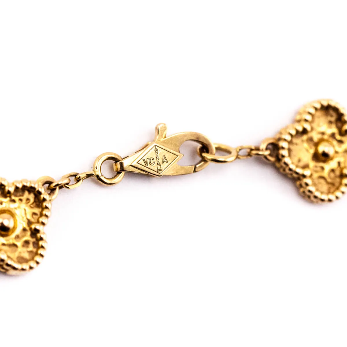 Van Cleef & Arpels 18K Rose Gold Sweet Alhambra 6 Motifs Bracelet