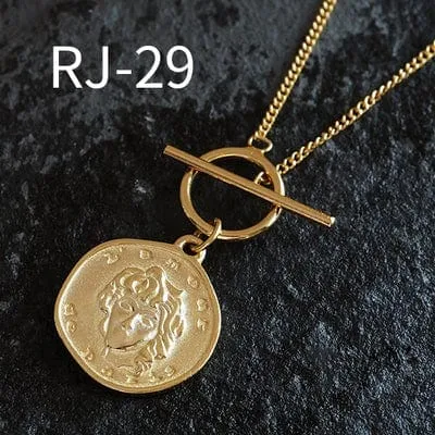Vintage Boho Coin Necklace Made With 925 Silver