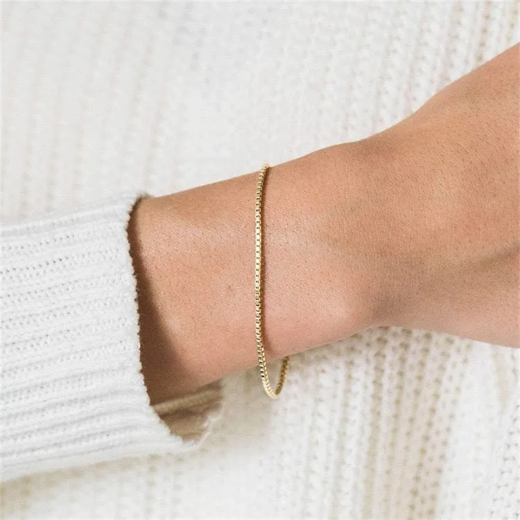 Wholesale Stainless Steel Exquisite Bead Chain Bracelets