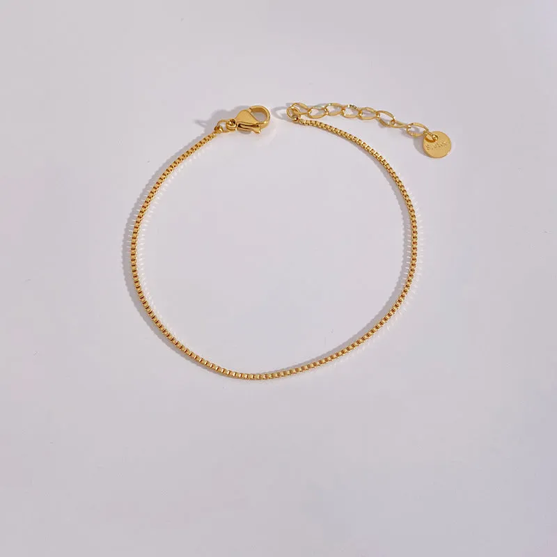 Wholesale Stainless Steel Exquisite Bead Chain Bracelets