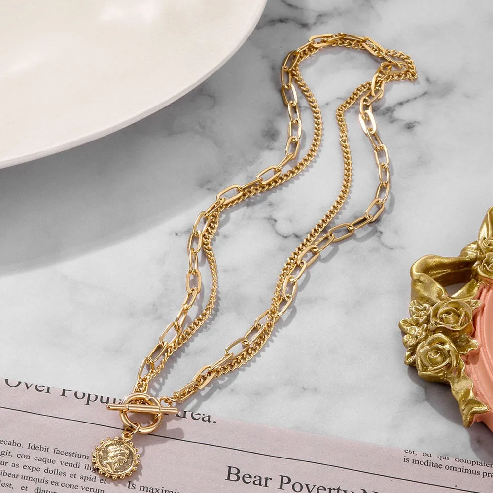 women's chokers linkedin necklace goldcolor pendants pearl bead collar ✈️ free.shipping